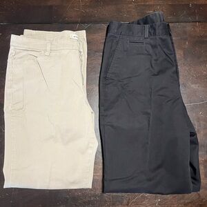 Women’s Black Dockers and Khaki Riders by Lee Pants Size 16M